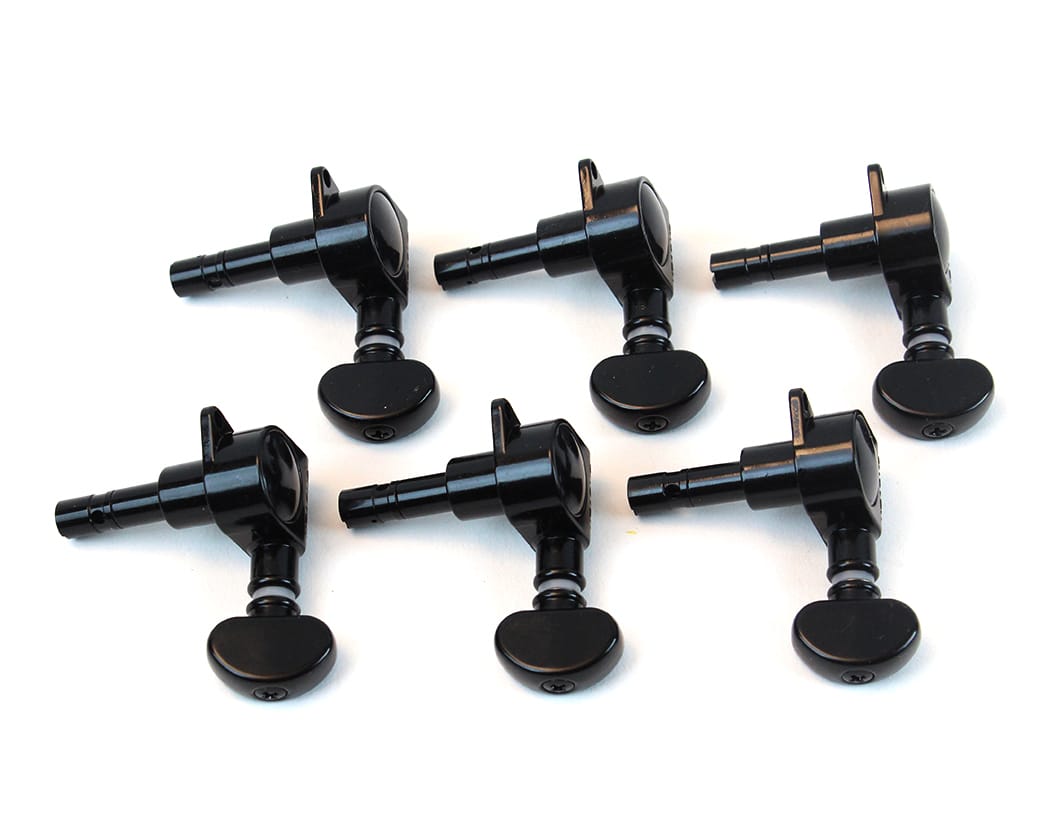 Grover Black 6 Inline Mini Locking Rotomatics (406C)