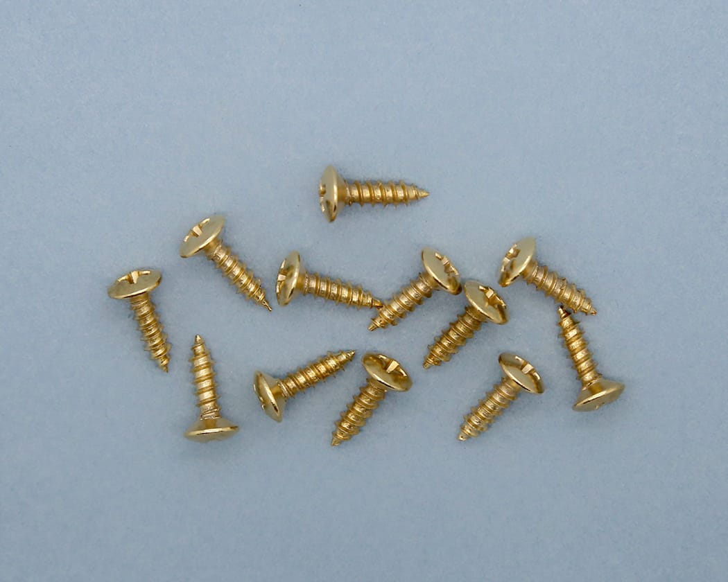 PBG Pickguard Screws - Gold - set of 12