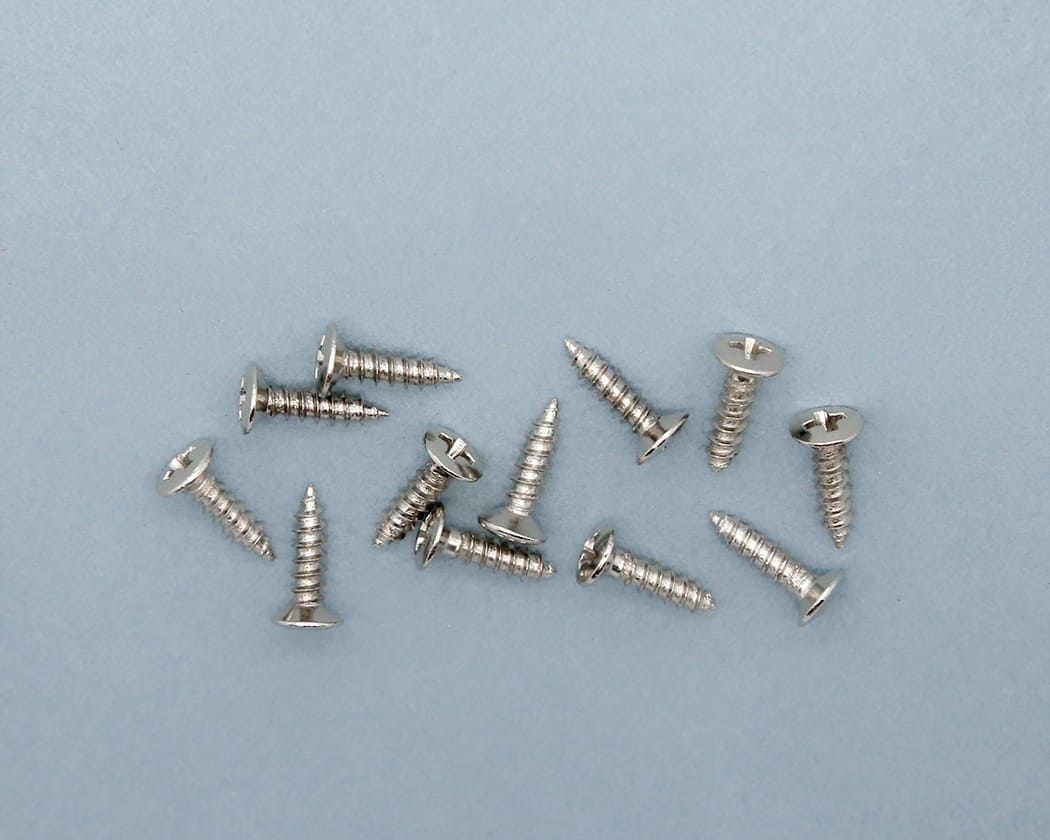PBG Pickguard Screws - Chrome - set of 12