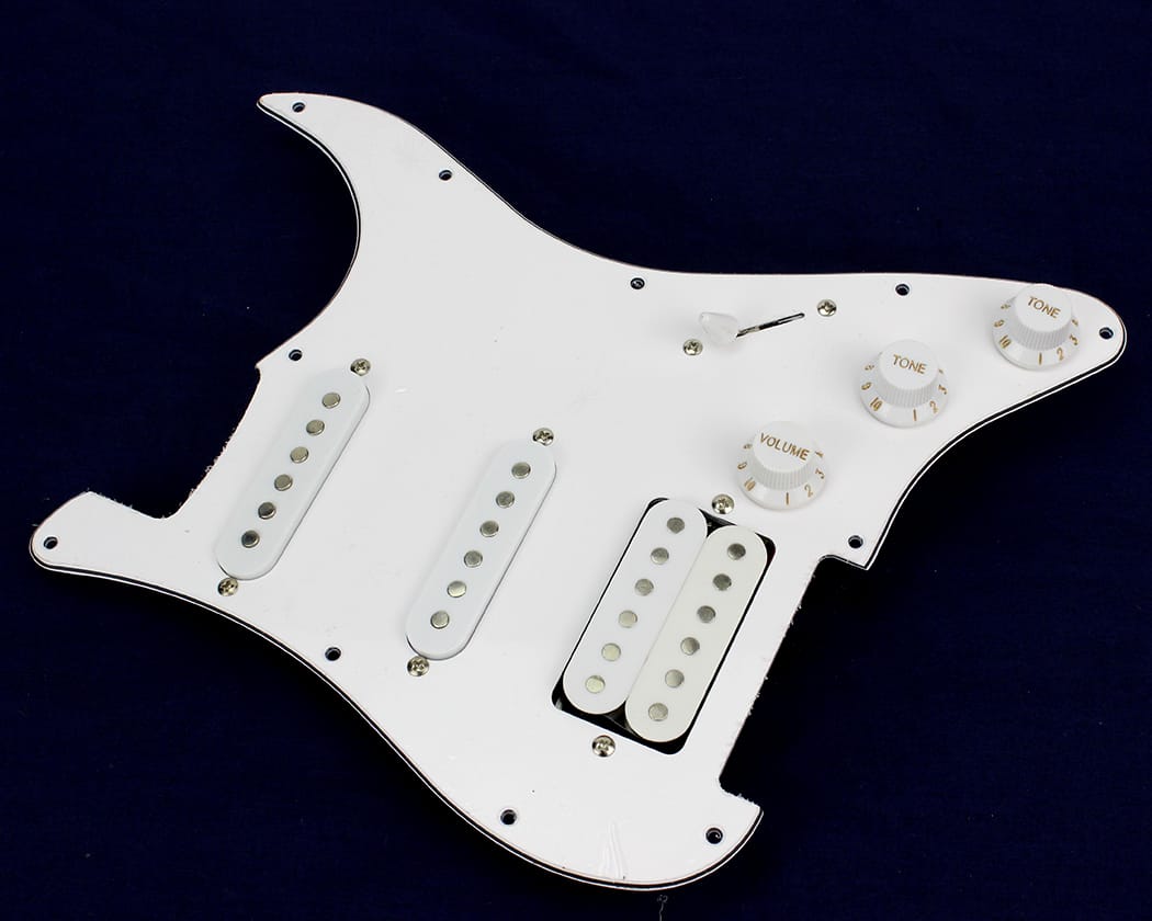 ST Loaded Pickguard - HSS - White - view 3