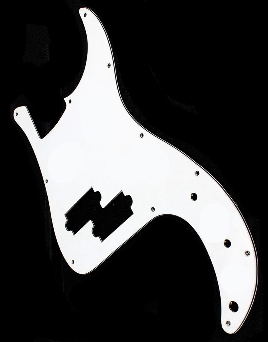 PBG PB Style 3 Ply Pickguard - White