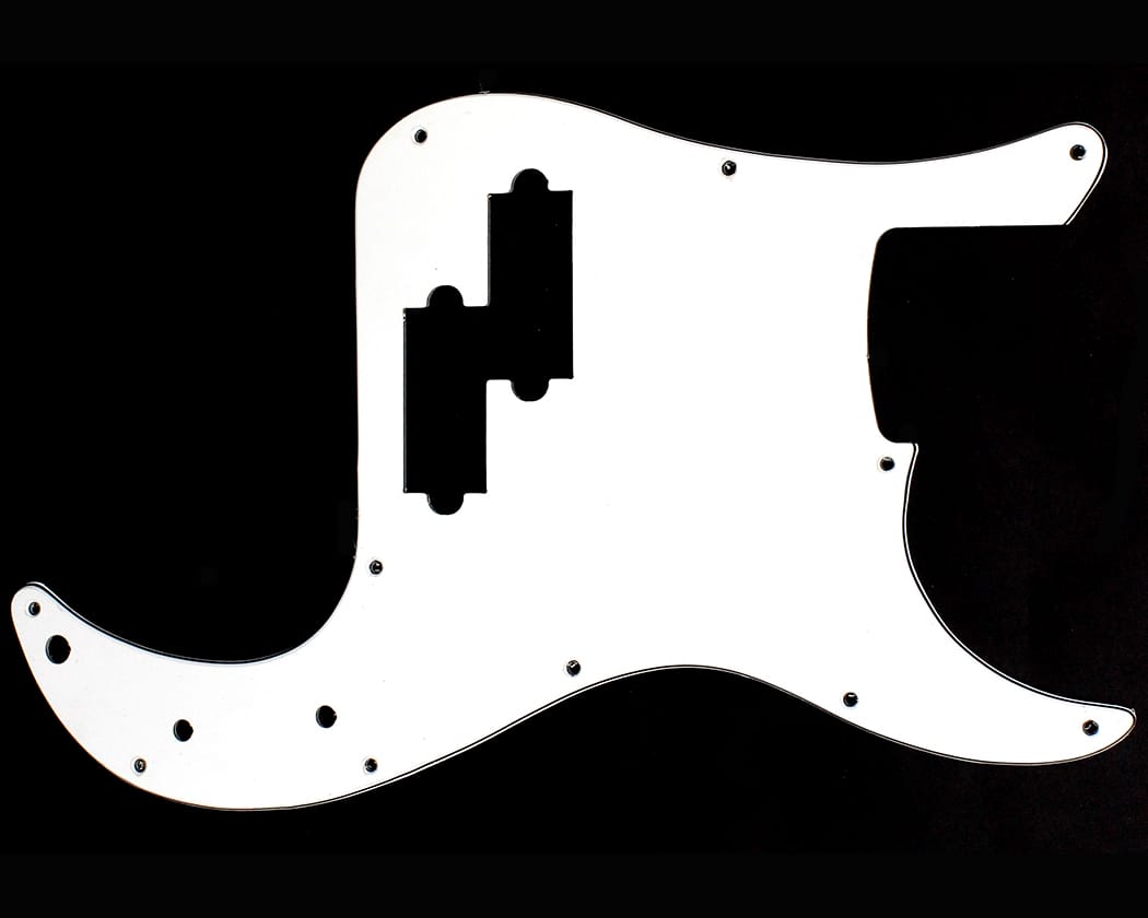 PBG PB Style Pickguard - White