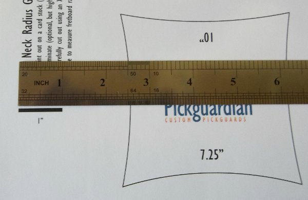 DIY radius gauges