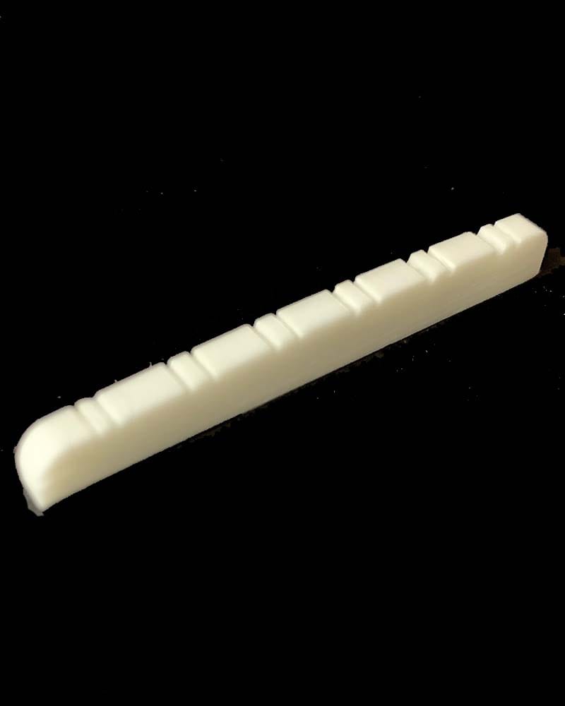 PBG Bone Nut for F type 12 String Guitar Kits - Bleached White