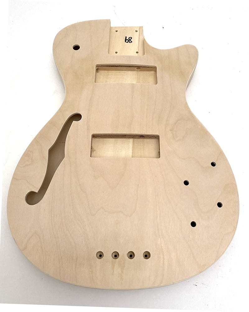 Pit Bull Guitars DHB-4 Semi-Hollow Electric Bass Guitar Kit - view 4