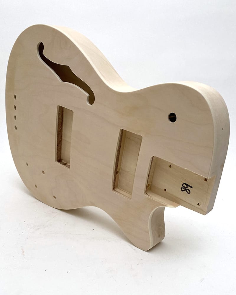 Pit Bull Guitars DHB-4 Semi-Hollow Electric Bass Guitar Kit - view 3