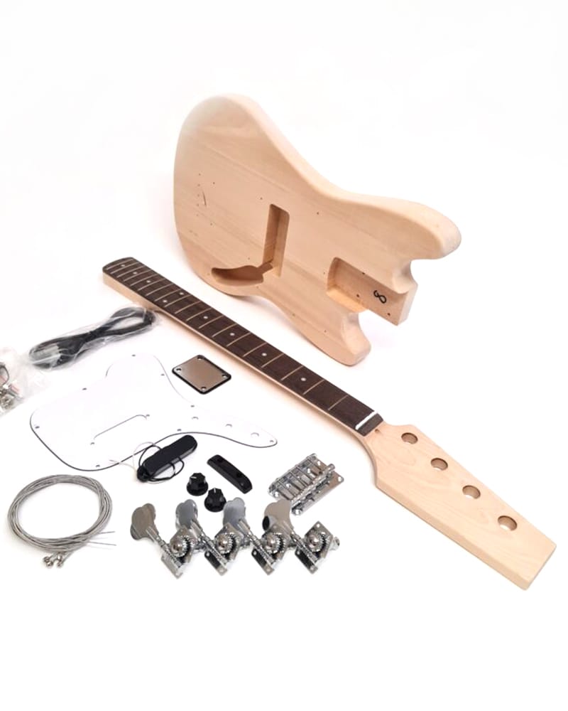 Pit Bull Guitars DMSB-4 Electric Bass Guitar Kit (Basswood Body)