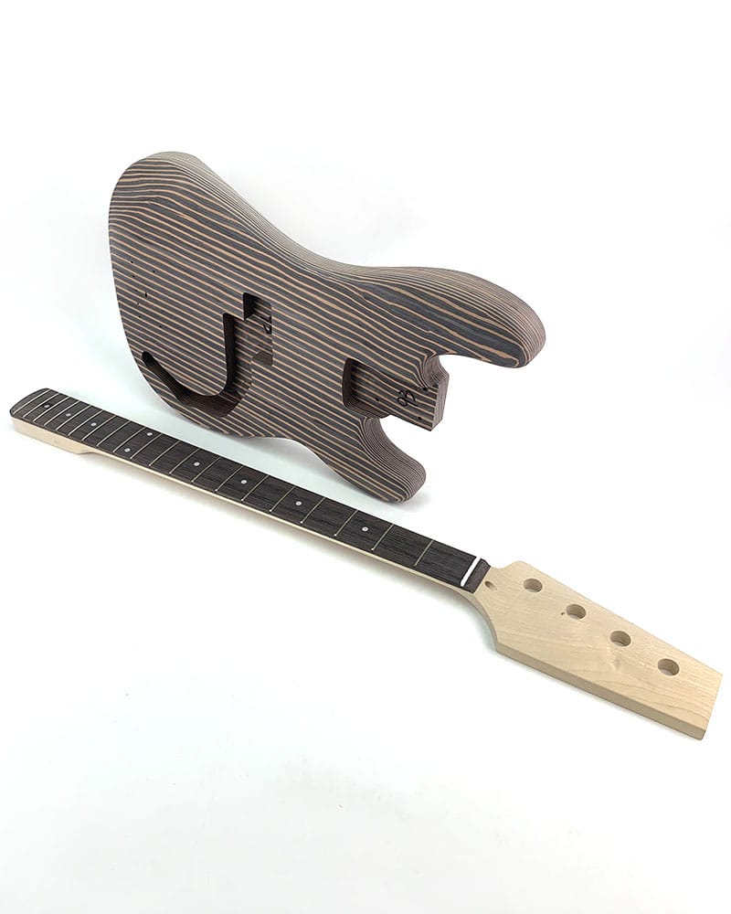 Pit Bull Guitars DPZ-4 Electric Bass Guitar Kit (Zebra wood) - view 2