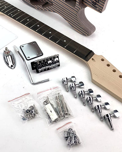 Pit Bull Guitars DSZ-1 Electric Guitar Kit (Zebra wood Body) - view 10