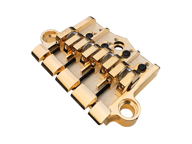Babicz FCH 3 Point Bass Bridge - Gold - view 2