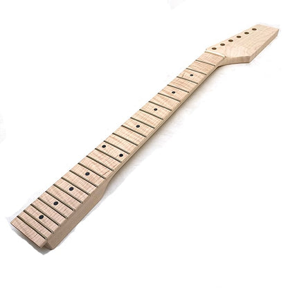 NEW! 21 Fret Maple Neck w/Flame Maple Fretboard for TL Kits - view 4
