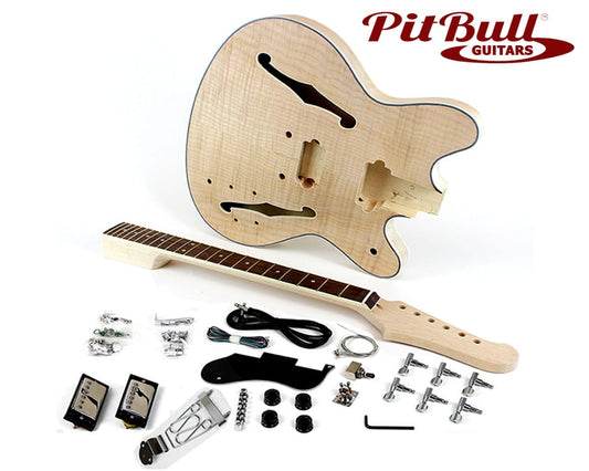 FS-1 DIY Electric Guitar Kit - Semi-hollow