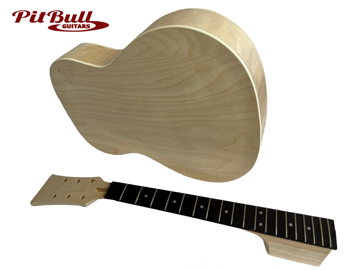 GHR-1 Full Hollow Body Resonator DIY Acoustic Guitar Kit - view 2