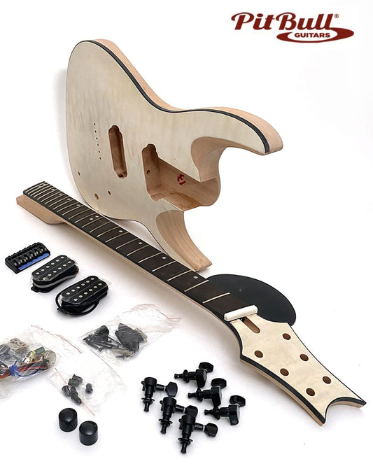 Pit Bull Guitars SMS-6Q Electric Guitar Kit (Multiscale)