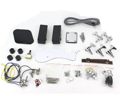 Pit Bull Guitars DHB-5 Semi-Hollow Fretless Electric Bass Guitar Kit - view 11