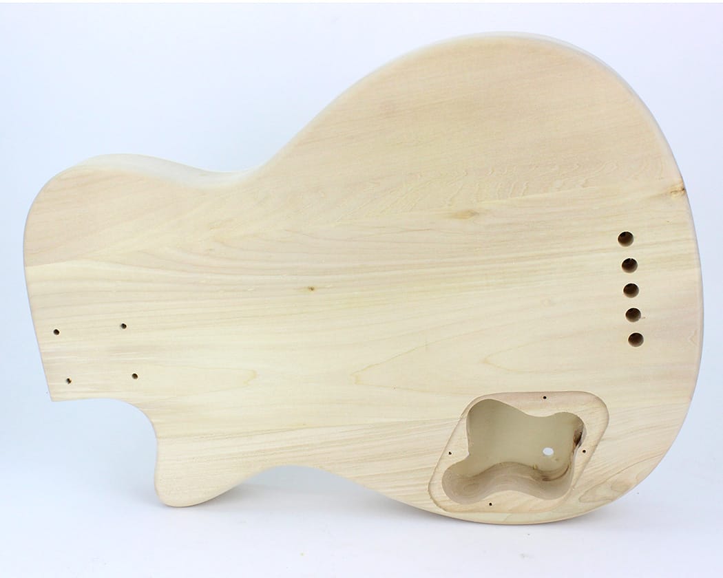 Pit Bull Guitars DHB-5 Semi-Hollow Fretless Electric Bass Guitar Kit - view 6