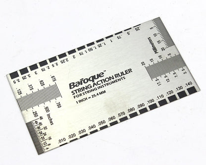 Pit Bull Guitars String Action Ruler Gauge