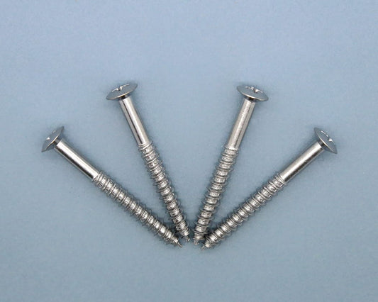 PBG Neck Screws - Chrome - set of 4