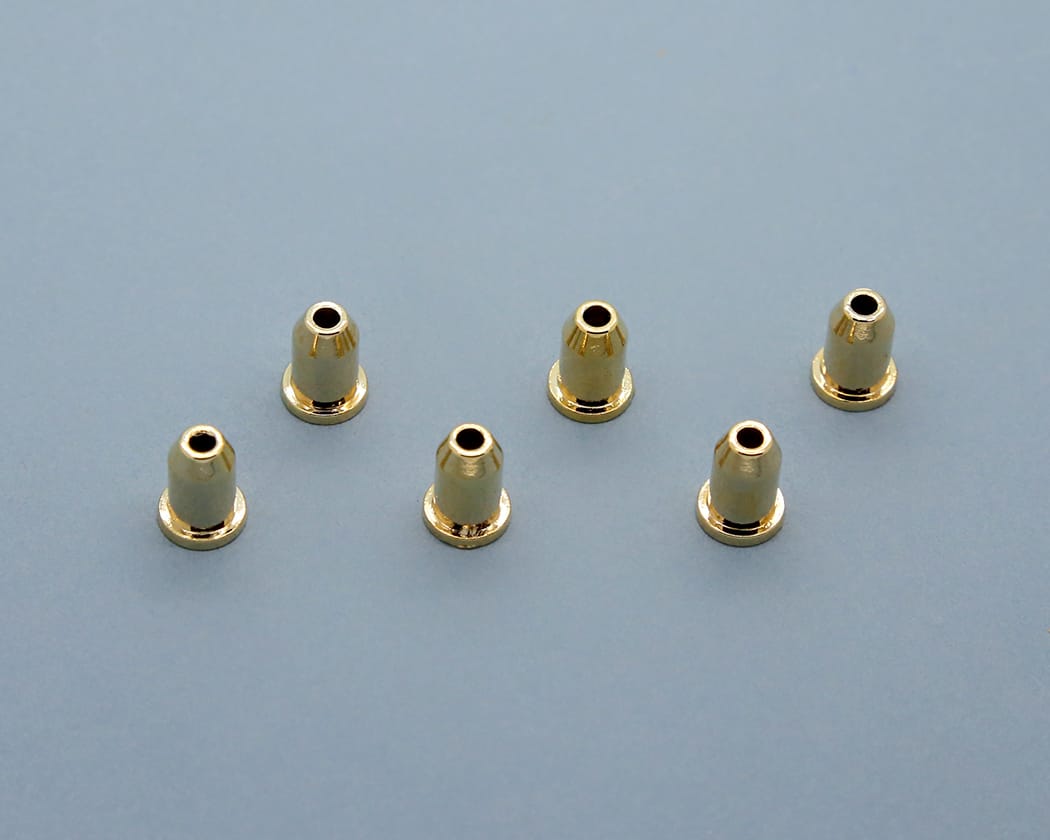 PBG String Through Ferrules - Gold - Set of 6