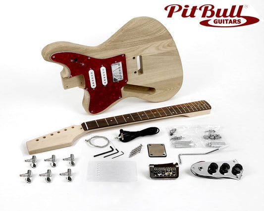 Pit Bull Guitars JMA-1L Electric Guitar Kit (Ash Body) Left Handed Kit