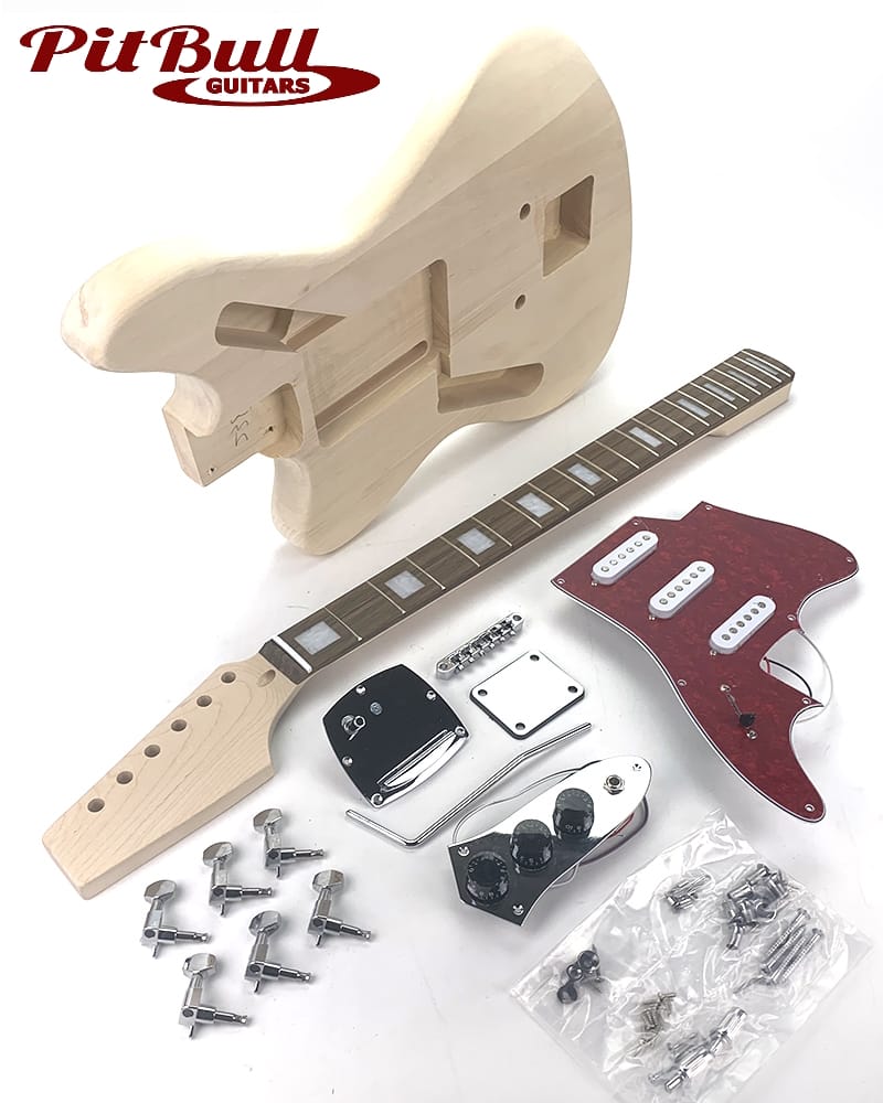 JZ-6L DIY Left-handed Electric Guitar Kit 30" Baritone