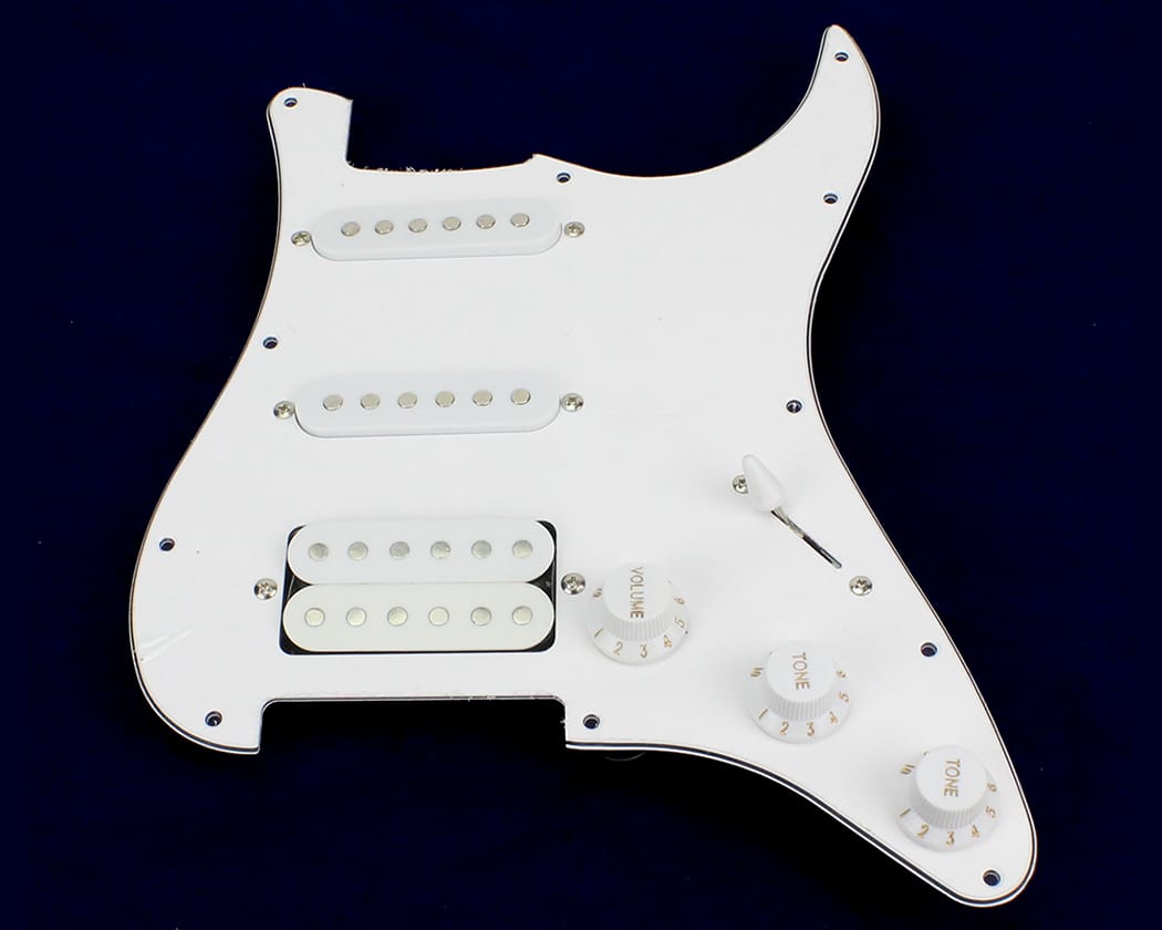 ST Loaded Pickguard - HSS - White - view 2