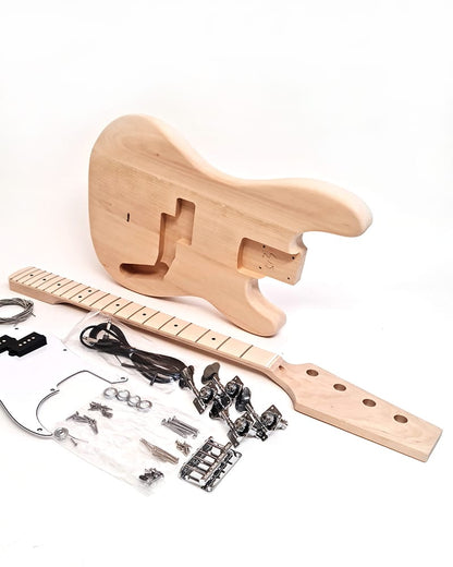 PB-30M DIY Electric Bass Guitar Kit 30" (Maple Fretboard)