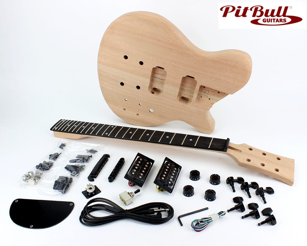 Pit Bull Guitars PBG-2 Electric Guitar Kit (with Stop-tail & Saddle Bridge)