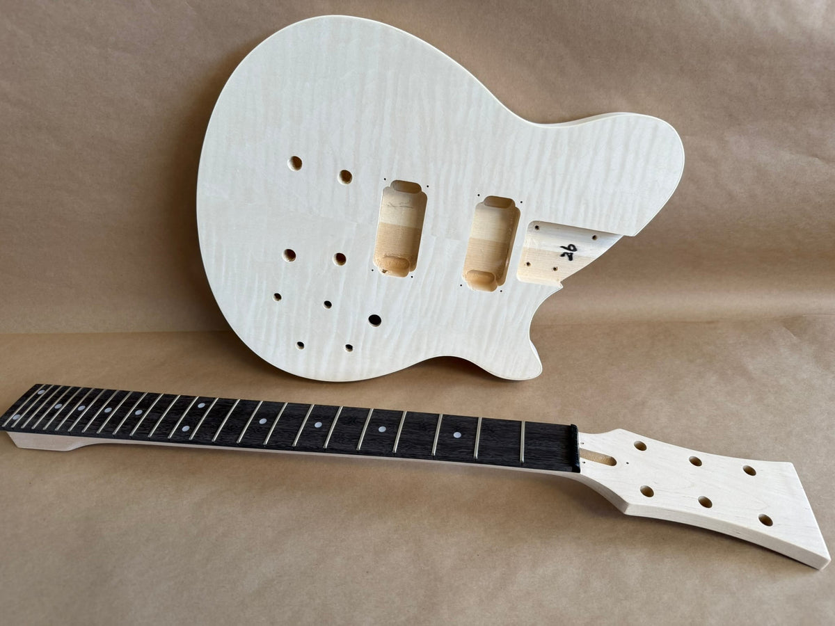 Pit Bull Guitars PBG-2F Electric Guitar Kit (with Flame Maple Veneer) - view 5