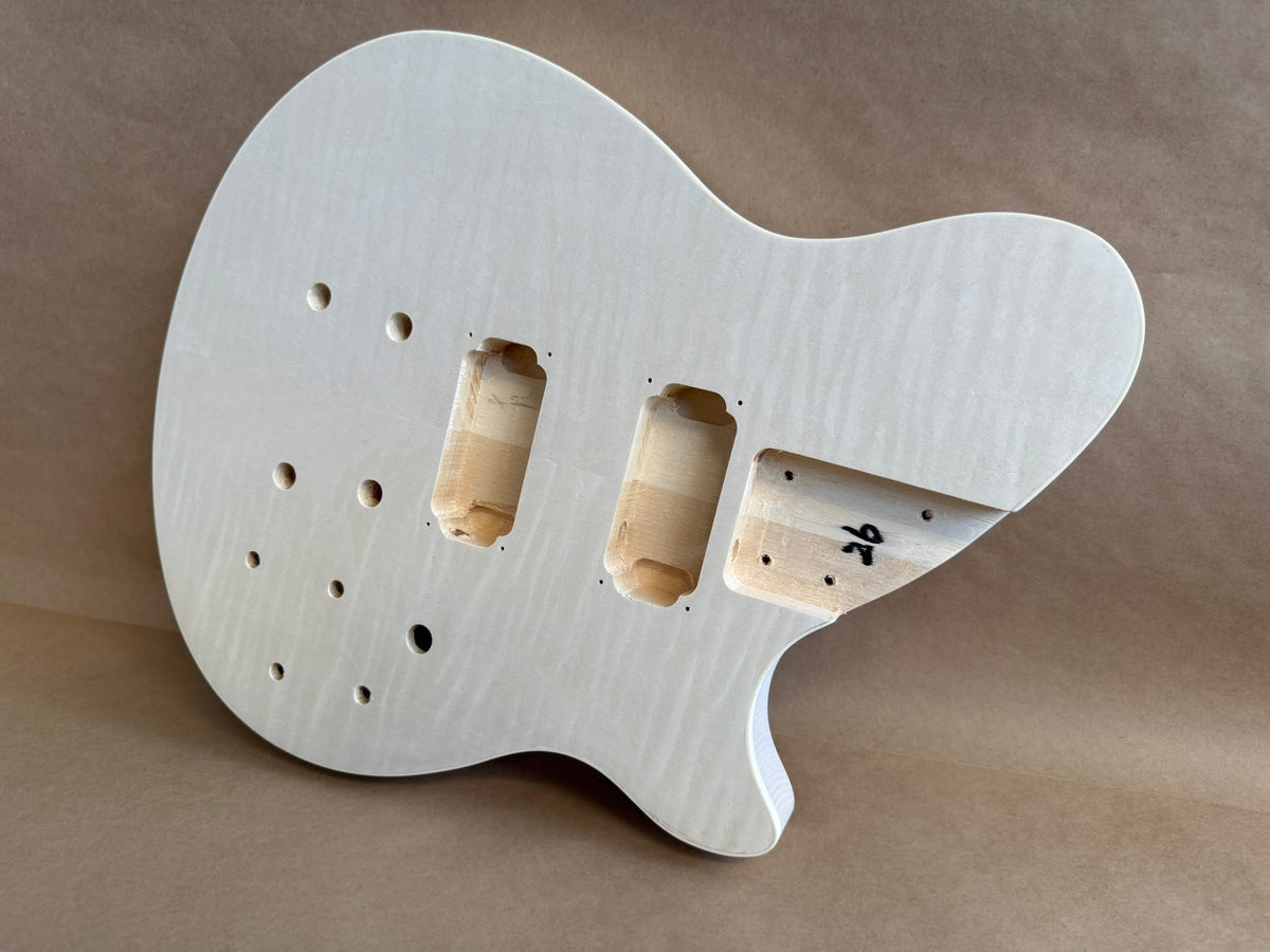Pit Bull Guitars PBG-2F Electric Guitar Kit (with Flame Maple Veneer) - view 3