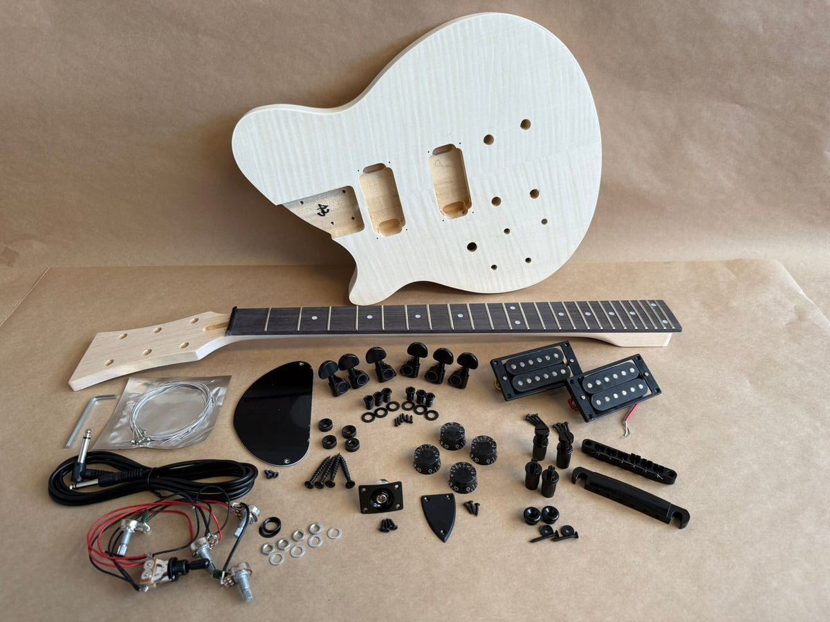 Pit Bull Guitars PBG-2F-L Electric Guitar Kit (Flame Maple Veneer) Left-Handed