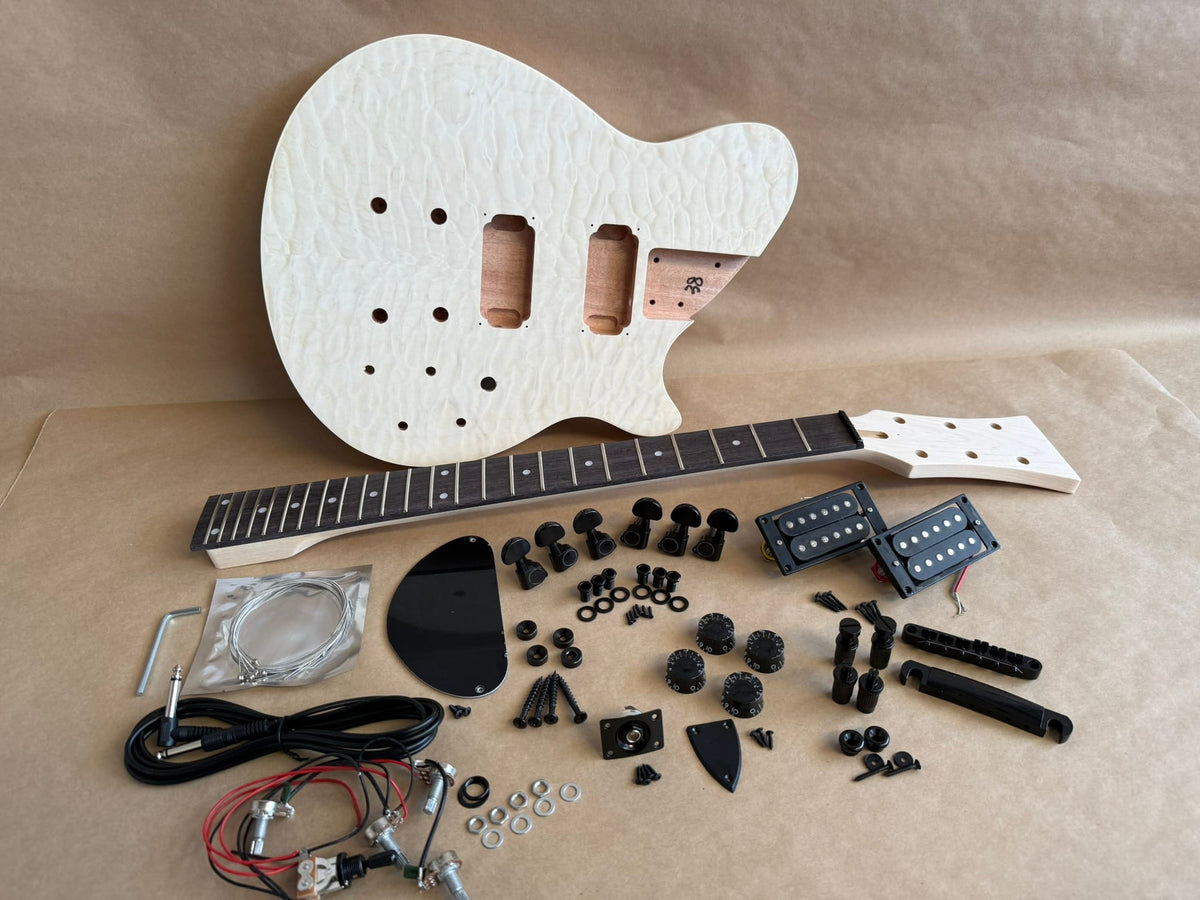 Pit Bull Guitars PBG-2Q Electric Guitar Kit (with Quilted Maple Veneer)