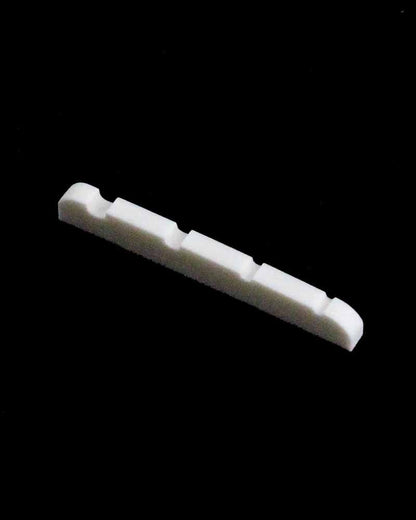 PBG Bone Nut for F type 4 String Bass Guitar Kits - Bleached White
