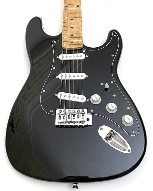 Pit Bull Guitars DG-1 ST Style Finished Guitar - Jet Black - view 2