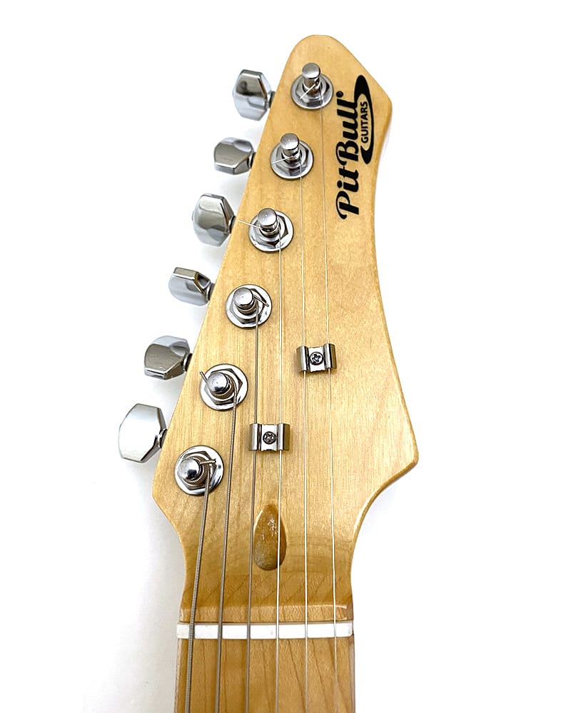 Pit Bull Guitars DG-1 ST Style Finished Guitar - Jet Black - view 5