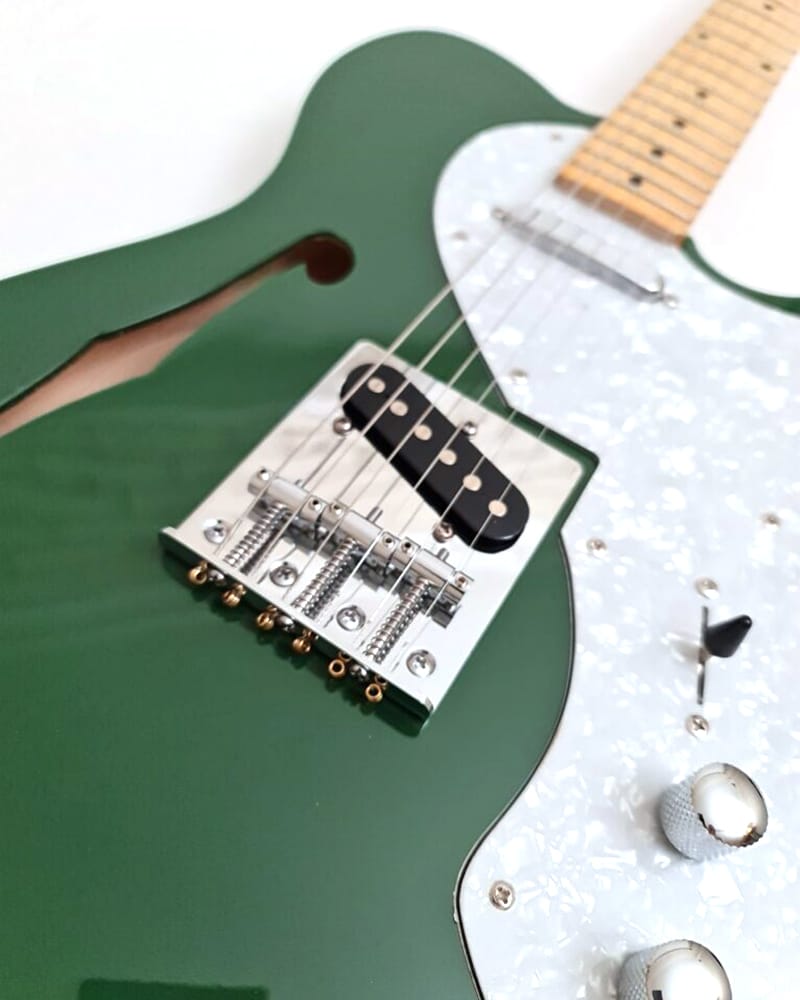 Pit Bull Guitars TLT-1 Finished Guitar - British Racing Green - view 3