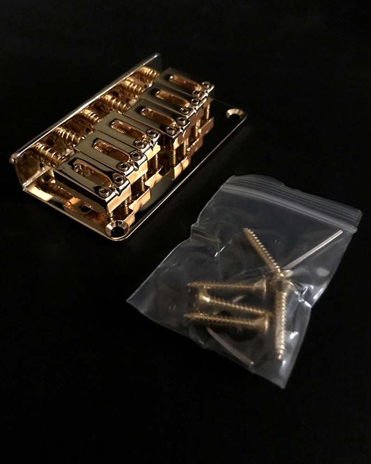 Pit Bull Guitars Hardtail Bridge - Gold - view 2