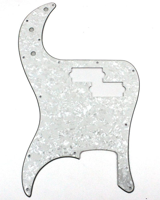 PBG PB Style Pickguard 3 Ply- White Pearloid