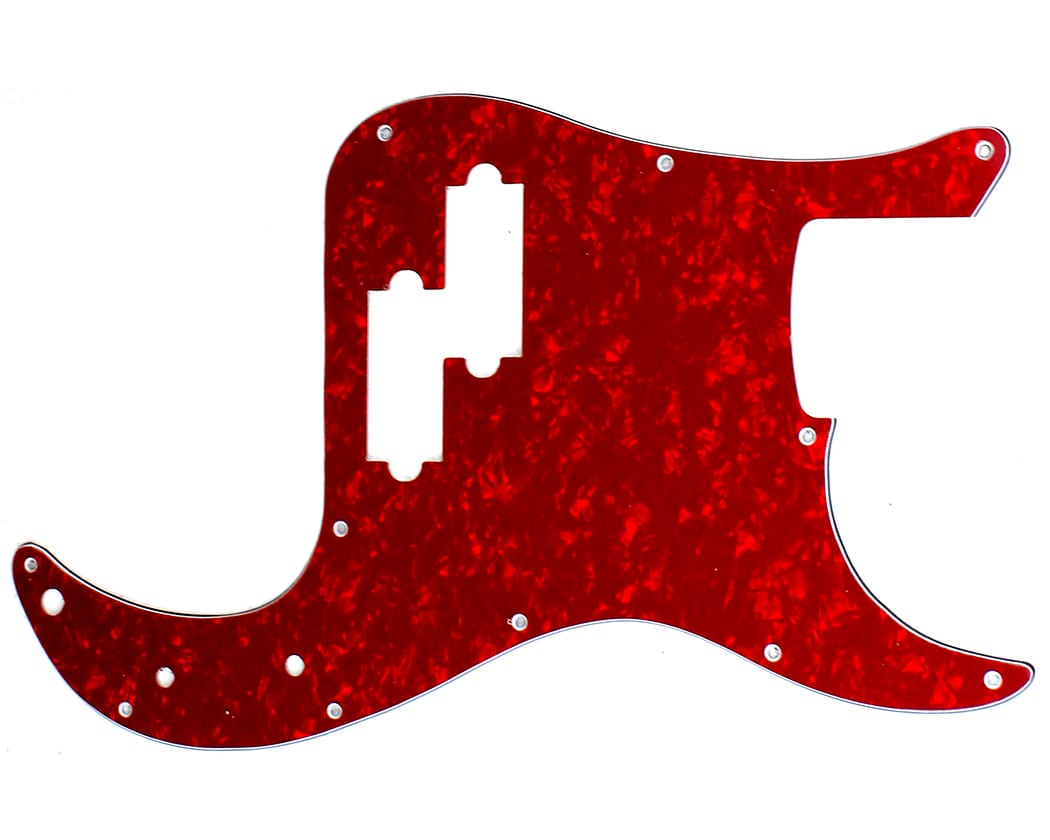 PBG PB Style Pickguard - Red Pearloid