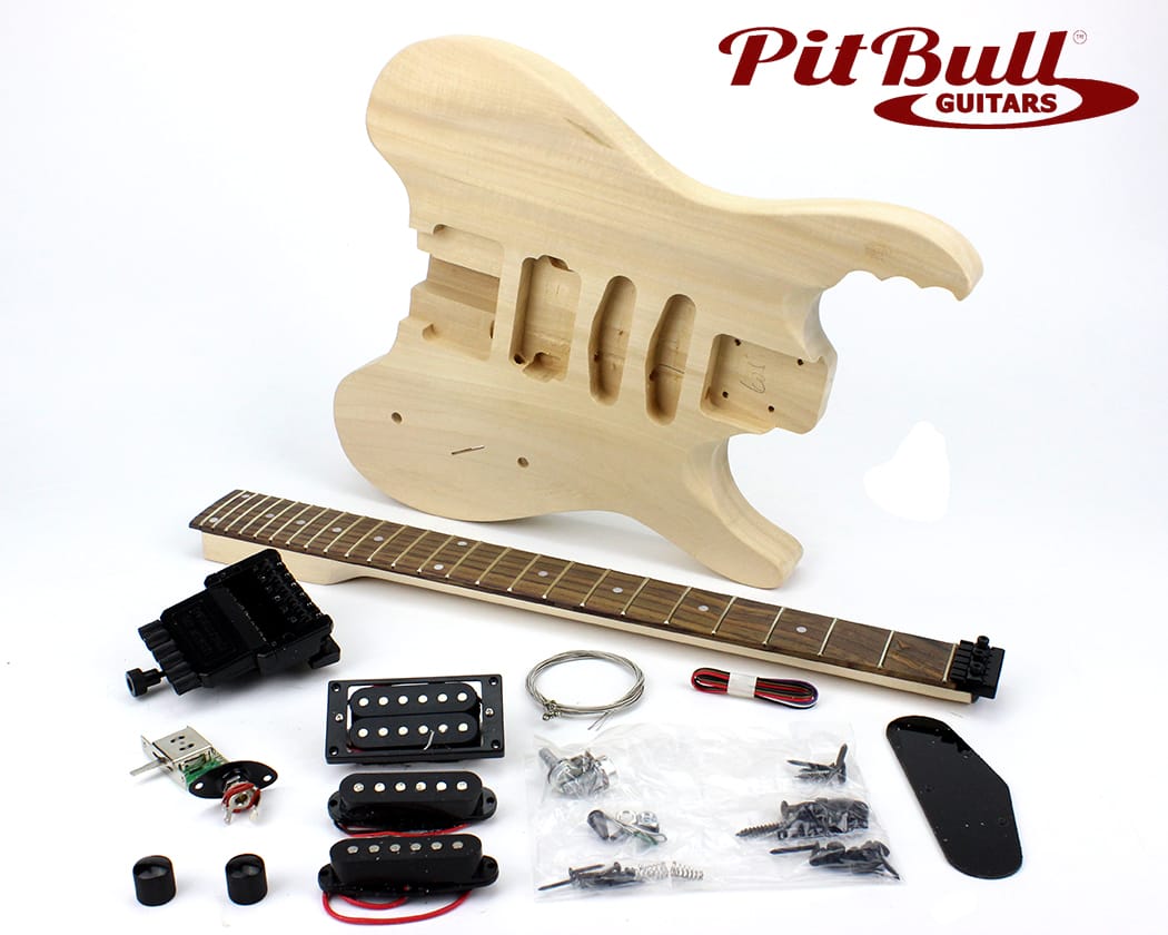 Pit Bull Guitars SH-1M Electric Guitar Kit (Mahogany)
