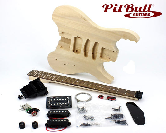 Pit Bull Guitars SH-1M Electric Guitar Kit (Mahogany)