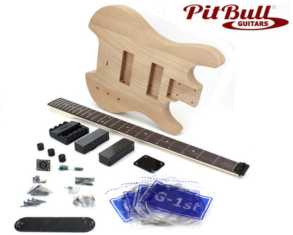 Pit Bull Guitars SHB-4 Headless Electric Bass Guitar Kit
