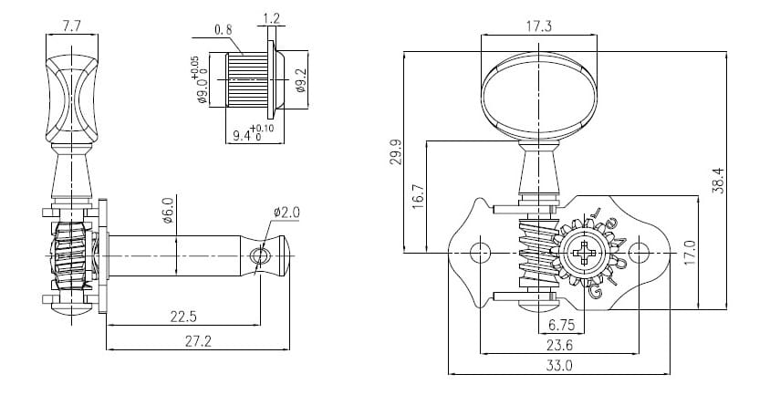 Grover Chrome Sta-Tite™ (98 Series) - view 6