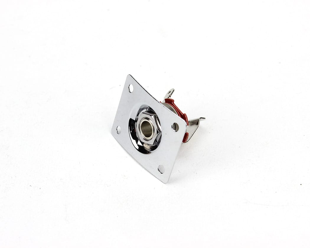 PBG Output Jack - Square - for Gibson style kits - Chrome - view 4