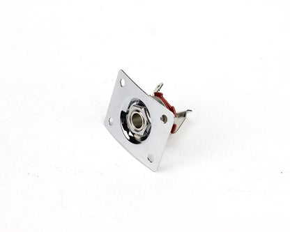 PBG Output Jack - Square - for Gibson style kits - Chrome - view 4