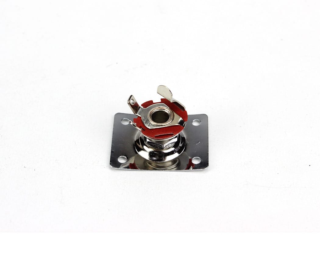 PBG Output Jack - Square - for Gibson style kits - Chrome - view 2