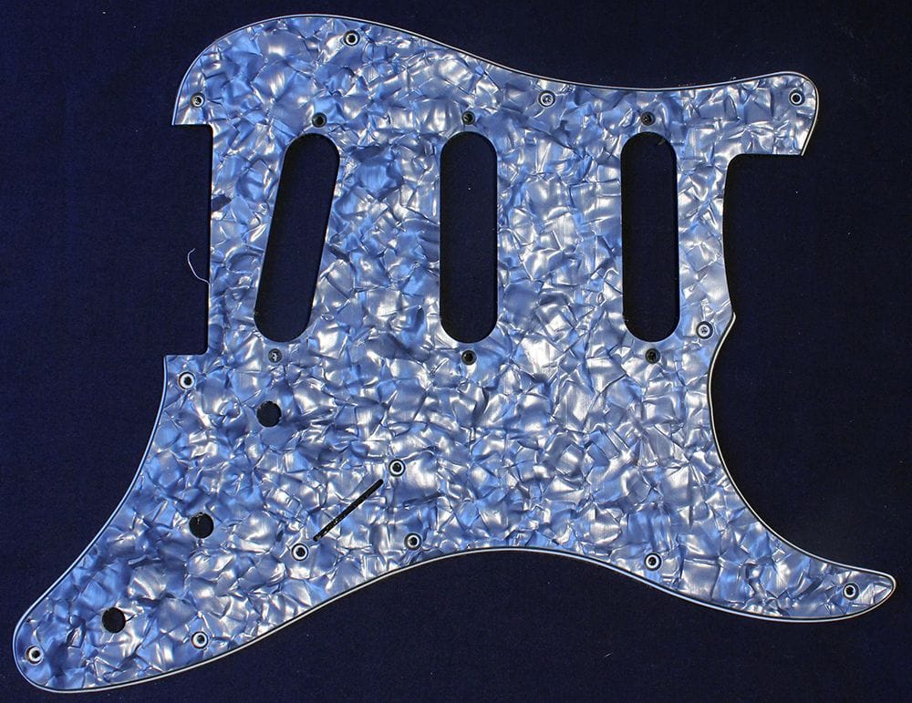 PBG ST Style SSS Pickguard - Black Pearloid