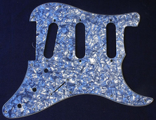 PBG ST Style SSS Pickguard - Black Pearloid