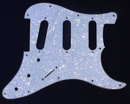 PBG ST Style SSS Pickguard - White Pearloid