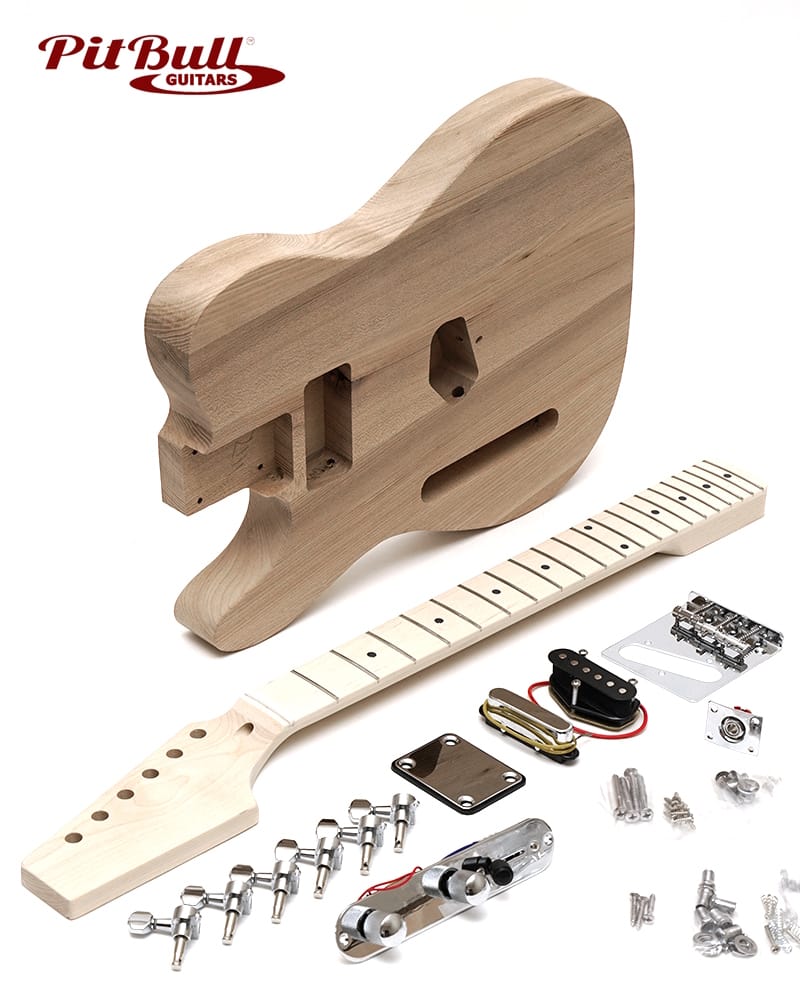 TLA-1L Ash Body DIY Electric Guitar Kit (Left-handed)